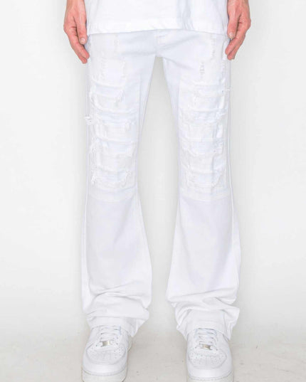 Jeans Bootcut Rip &amp; Repair de colores: un moderno corte Bootcut con un toque denim