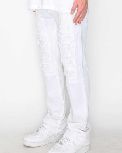 Jeans Bootcut Rip &amp; Repair de colores: un moderno corte Bootcut con un toque denim