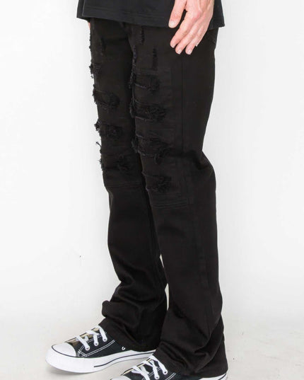 Jeans Bootcut Rip &amp; Repair de colores: un moderno corte Bootcut con un toque denim