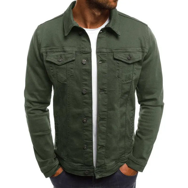 Casual Men's Denim Button Jacket Shirt - Stylish & Comfortable Alfra Retail 1