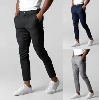 Men's Cotton Trousers – Stylish & Versatile All-Match Business Casual Pants Alfra Retail 1