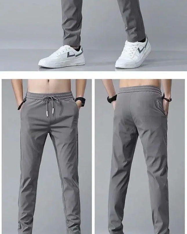 Men's Loose Straight Sweatpants - Thin Casual Pants for Everyday Wear Alfra Retail 1