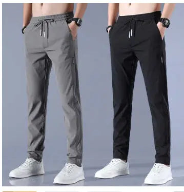 Men's Loose Straight Sweatpants - Thin Casual Pants for Everyday Wear Alfra Retail 1