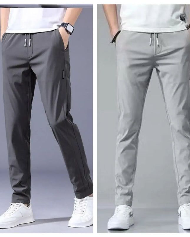 Men's Loose Straight Sweatpants - Thin Casual Pants for Everyday Wear Alfra Retail 1
