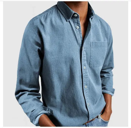 Men's New Long Sleeve Lapel Shirt - Stylish & Comfortable Casual Top Alfra Retail 1