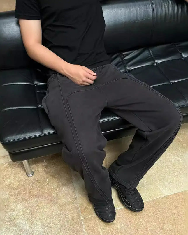 Men's Stretch Rope Sweatpants - Comfortable Casual Trousers Fashion Green Alfra Retail 1