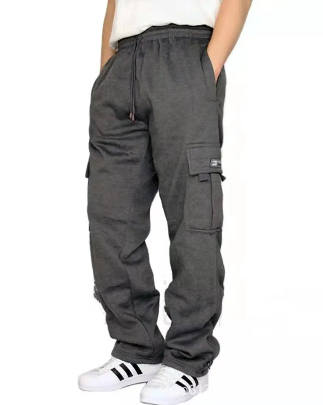 Men's Stretch Sweatpants - Elastic Waist Jogger Sports Pants with Drawstring Trousers Alfra Retail 1