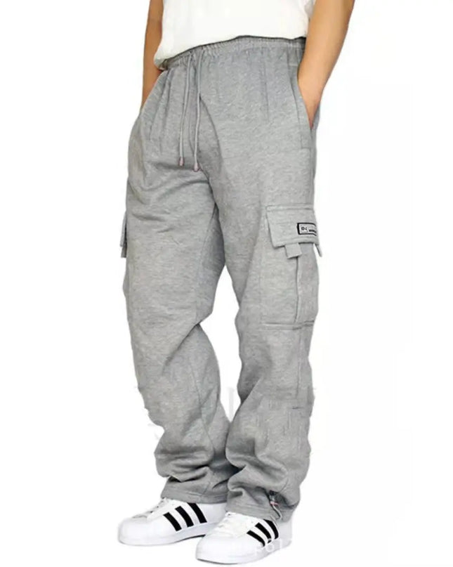 Men's Stretch Sweatpants - Elastic Waist Jogger Sports Pants with Drawstring Trousers Alfra Retail 1