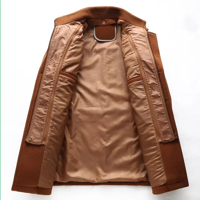 Men's Woolen Coat in Yellow/Red/Black/Grey/Blue - Trendy Style for Winter Alfra Retail 1
