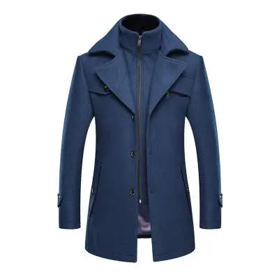 Men's Woolen Coat in Yellow/Red/Black/Grey/Blue - Trendy Style for Winter Alfra Retail 1