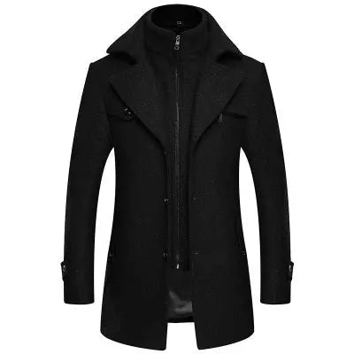Men's Woolen Coat in Yellow/Red/Black/Grey/Blue - Trendy Style for Winter Alfra Retail 1