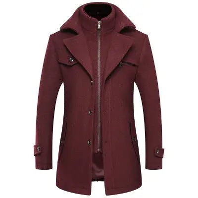 Men's Woolen Coat in Yellow/Red/Black/Grey/Blue - Trendy Style for Winter Alfra Retail 1