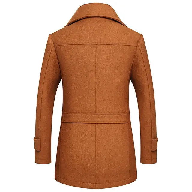 Men's Woolen Coat in Yellow/Red/Black/Grey/Blue - Trendy Style for Winter Alfra Retail 1