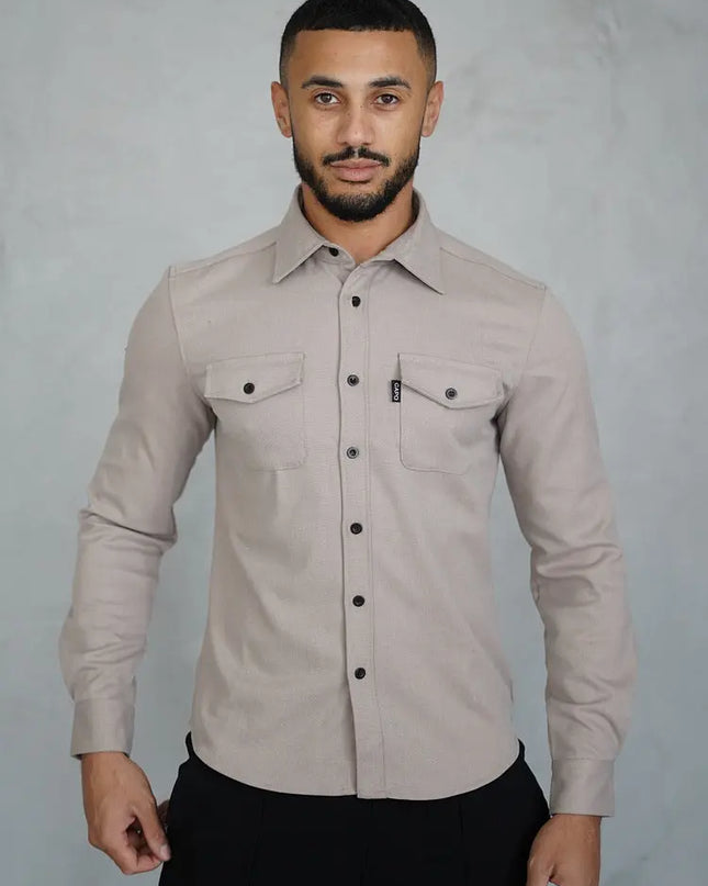 Men's Youth Casual Brushed Shirt - Comfortable & Stylish Long Sleeve Top Alfra Retail 1