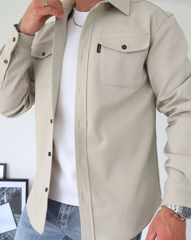 Men's Youth Casual Brushed Shirt - Comfortable & Stylish Long Sleeve Top Alfra Retail 1