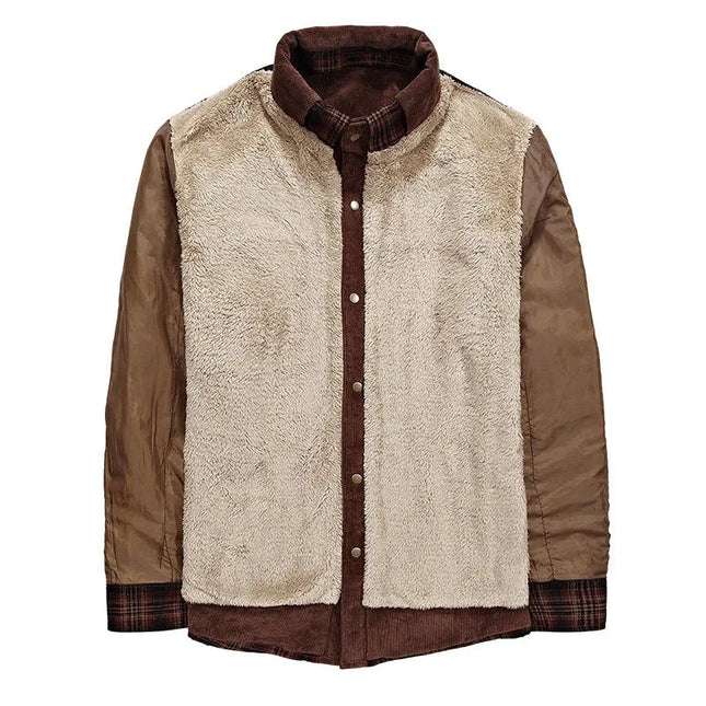 Winter Jacket Men Thicken Warm Fleece Jackets Coats Pure Cotton Plaid Jacket Military Clothes Alfra Retail 1