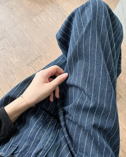 Women's High-Waisted Skinny Striped Jeans – Trendy & Comfortable Denim Alfra Retail 1